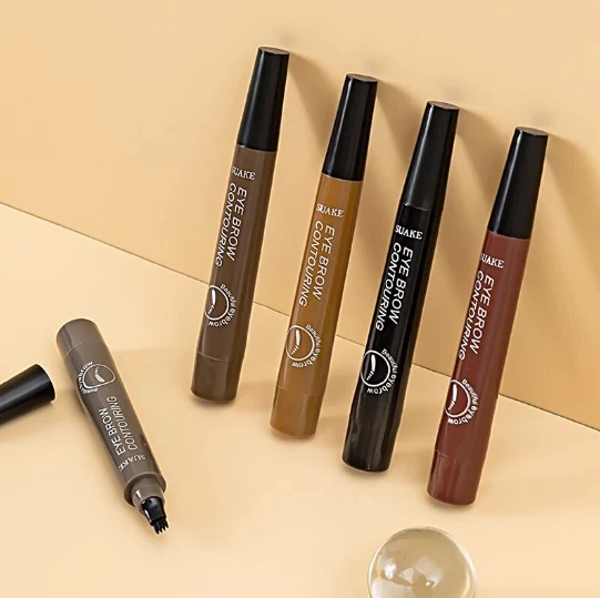 Microblading Tattoo Eyebrow Ink Pen Long Lasting Eye Brow Pencil 3D Fork Makeup - Image 1 of 4