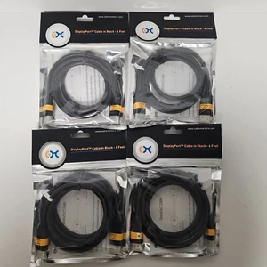 Cable Matters 4er Set Display Port Kabel schwarz 6 Fuß 102005-6 | Neu versiegelt - Bild 1 von 6