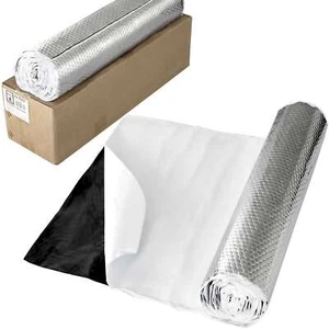 Alfombra aislante de aluminio | 400 x 50 cm | autoadhesiva | anti-ruido coche aislamiento de alta fidelidad - Imagen 1 de 11
