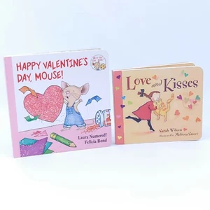 Valentine's Board Books: HAPPY VALENTINE'S DAY, MOUSE! and LOVE & KISSES VGUC - Bild 1 von 2