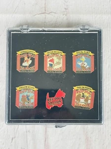 RED DOG SALOON JUNEAU ALASKA WORLD FAMOUS TRAVEL CASE WITH 6 PINS FREE SHIPPING - Picture 1 of 7
