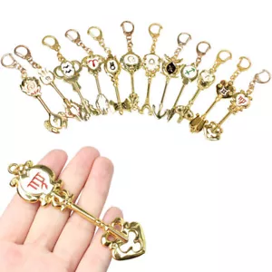 Fairy Tail ZODIAC Star Lucy Summon KEY Twelve Constellation KEYCHAIN Cosplay Hot - Picture 1 of 24