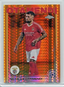 2024-25 Topps Chrome UCC #86 Nicolas Otamendi Orange Prism Refractor /25 - Picture 1 of 2