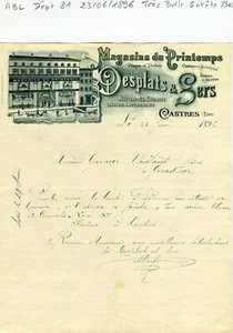 Dépt 81- Castres - Très Belle Entête d'un Grand Magasin du 23/06/1896 A Voir !!! - Picture 1 of 1
