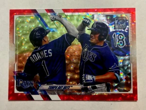 2021 Topps Brett Phillips Rays Baseball macht Spaß #353 rote Folie SP #104/199 SP - Bild 1 von 3