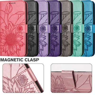 Sunflower Wallet Phone Case For OnePlus 13 12 11 9 10 ACE 5 N30 CE 3 Nord 4 N20 - Image 1 of 4