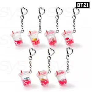 BTS BT21 Official Goods Minini Llavero Agua Flor de Cerezo Ver + Número de Seguimiento - Imagen 1 de 15