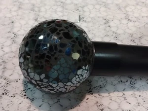 Custom Mosaic Glass finials for 1 3/8 inch Iron Drapery Rods - Picture 1 of 4