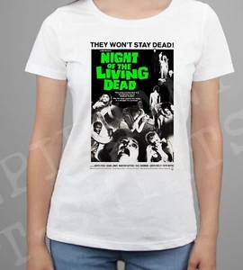 Camiseta Damas Noche de los Muertos Vivientes Retro Años 60 Terror Zombie Terror Clásico - Imagen 1 de 2