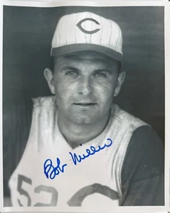 BOB MILLER DD 1962 Cincinnati Reds Left Hand Pitcher Autographed 8x10 Photo COA - Bild 1 von 1