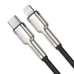 Baseus Metal Cable USB-C to PD 20W 2 metre - Black - Picture 1 of 3