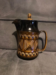 Coffee Pot Retro Vintage SylvaC Rich Autumnal Brown Totem 4037 - Excellent - Picture 1 of 7