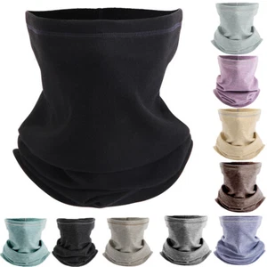 Windproof Warmer Neck Gaiter Half Face Masks Ski Hiking Scarf Winter Face Cover - Picture 1 of 23