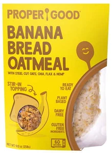 Instant Oatmeal, Banana Bread, Steel Cut Oats, Shelf-Stable, 9.12 oz Packet - Picture 1 of 6