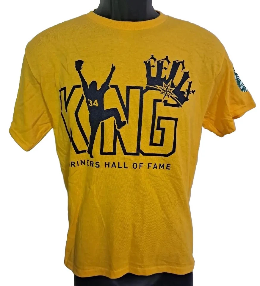 KING FELIX HERNANDEZ ~T-SHIRT ~Youth L ~Seattle Mariners Hall of Fame Aug. 12/23 - Image 1 of 1