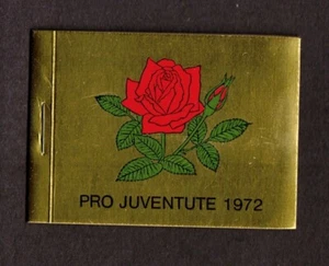 Switzerland stamps B410 B411 B412 - Pro Juventute 1972 booklet - flowers - BkR - Picture 1 of 4