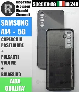 Coperchio Scocca Copri Batteria Posteriore NERO per Samsung Galaxy A14 5G A146 - Foto 1 di 2