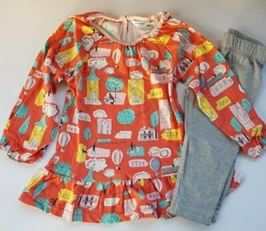 BODEN SET GIOCO 2 PEZZI TÈ POMERIDIANO O PASSEGGIATA NEL PARCO TUNICA E LEGGINGS NUOVO - Foto 1 di 10