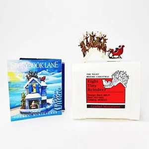 Goebel Olszewski Miniaturen Night Before Christmas acht kleine Rentiere 691-P - Bild 1 von 10