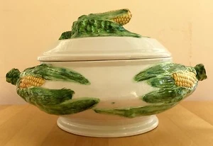 GROSSE TERRINE MIT MAISMUSTER MADE IN ITALY - Bild 1 von 6