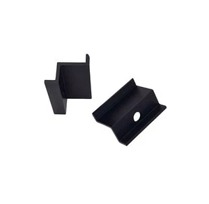 Terminale terminale SP-30S altezza telaio 30 mm fotovoltaico solare alluminio anodizzato nero - Foto 1 di 2