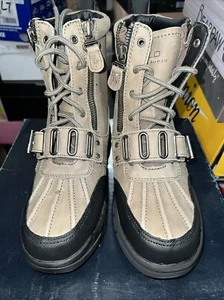 Polo Ralph Lauren Big Kids Andres Boots In Charcoal Size 4.5 - Picture 1 of 7