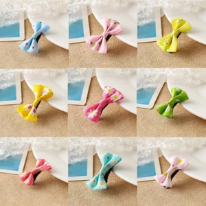 1PC Kids Baby Girl's Floral Bow Mini Hairpins Ribbon Hair Latch Clips Hair Clip - Picture 1 of 22