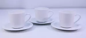 De Colección Centura By Corning Taza Blanca Café Té Platillos Tulipán Juego de 3 OZ Lote - Imagen 1 de 12
