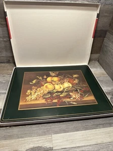 Vintage Pimpernel Deluxe 4er Set Hart Tischsets Korkrücken Top Zustand - Bild 1 von 7