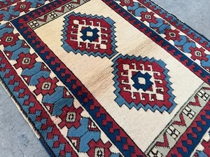 L310 - Handmade 3.0 x 4.5 Caucasian Tribal Rug - Picture 1 of 6
