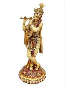 Schöne Hindu Gott Lord Krishna Playing Nut Figur Statue Sculpture - Bild 1 von 5