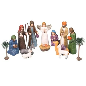 Nativity Set Indoor 6 inch Christmas Scene Statue Figurines Jesus Manger Crib... - Picture 1 of 6