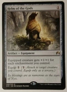 MTG 1x Helm of the Gods, LP, Origini, Equipaggiamento +1/+1 per Artifatti Incantazioni - Foto 1 di 1