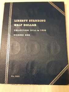 Whitman Liberty Standing Half Dollar Coin Book Number one #9021  - Bild 1 von 3