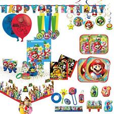 Super Mario Luigi Nintendo Birthday Party Supplies Plates Decoration Favours Kid