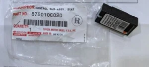 Módulo de control de calefacción de asiento Tacoma/Tundra genuino (izquierda o derecha) 87501-0C020 - Imagen 1 de 3