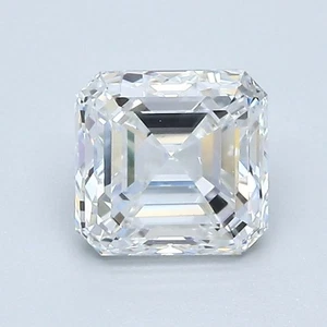 Asscher Cut 1 Carat Cert. AGI Natural Mined Diamond Loose E color VS1 clarity - Picture 1 of 2