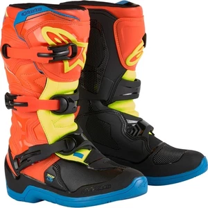 Alpinestars Orange Fluo/Enamel Blue/Yellow Tech 3S Youth Boots 2 - Bild 1 von 1