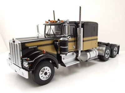 Kenworth W900 Trattore 1975 Nero Oro Modellino 1:18 Road Kings - Immagine 1 di 4