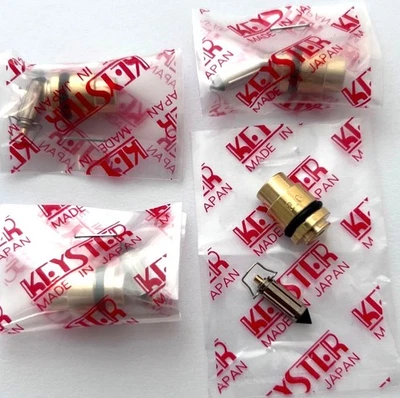 YAMAHA XS400 XJ550 FJ600 XS650 XS1100 CARBURETOR FLOAT NEEDLE AND SEAT SET OF 4 - Image 1 of 4