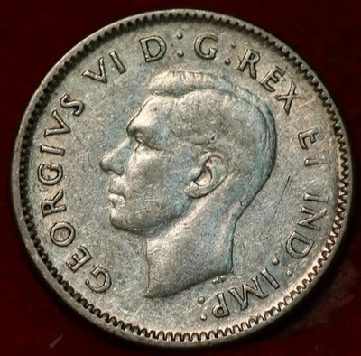 1944 Canada 10 Cents Silver Foreign Coin - Image 1 of 2