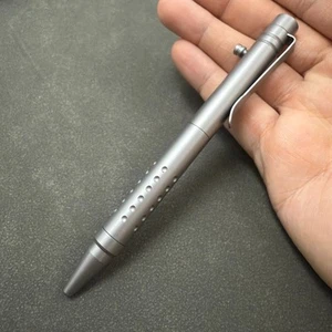 Titanium EDC Business Signature Pen Black Pen Core Defensive Tactical Pen-002 - Picture 1 of 9