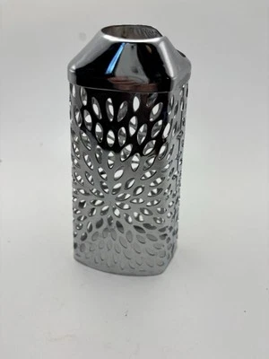 Bath & Body Works Hand Soap Holder Sleeve Chrome Abstract Floral - Image 1 of 4