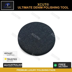 GENUINE XCut® 5" Stiff Density Denim Orange Peel Pad Polishing Pad Hook Loop - Picture 1 of 7