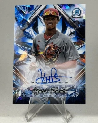 2025 Bowman Chrome Sapphire YAIRO PADILLA Auto Sapph. Selections Image Variation - Image 1 of 3