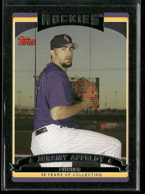 2006 Topps Updates & Highlights Jeremy Affeldt Black /55 #UH81 Colorado Rockies - Image 1 of 2