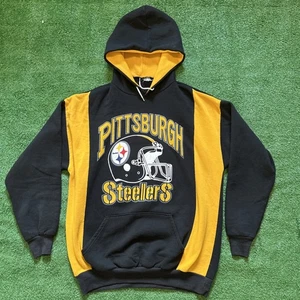 Sudadera con Capucha Vintage Pittsburgh Steelers Para Hombre Grande Doble Cara Majestuosa - Imagen 1 de 7