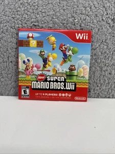 New Super Mario Bros. Wii (Nintendo Wii, 2009) Funda Disco - Probado - Imagen 1 de 5