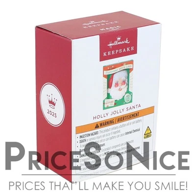 Hallmark Keepsake Ornament 2025 Holly Jolly Santa Ornament With Light