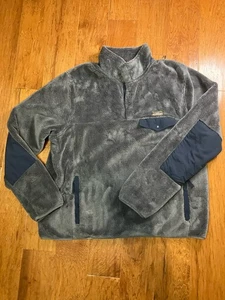 Vintage LL Bean grau Hochflor Fleece Jacke Sherpa Pullover XL Artikel 505087 - Bild 1 von 11